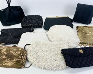Vintage Beaded & Sequin Evening Handbag Lot: La Regale, After Fives, & More! 