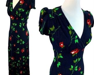 Vintage Printed 1970s Maxi 