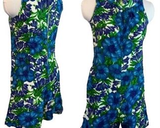 Vintage Sears Cotton Floral Romper 