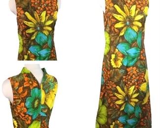 Vintage Flower Print Maxi 