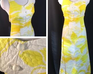 Vintage Quilted Hawaiian Maxi 