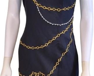 Vintage Unique Black Dress with details and designs 