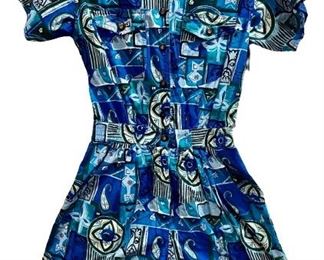 Vintage Print Romper 