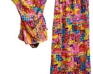 Vintage 2 pc Skirt Set 