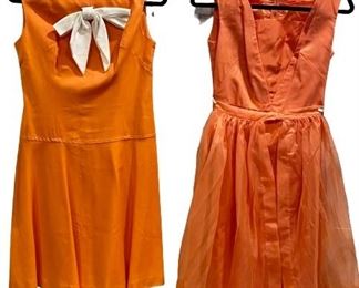 Vintage Orange Dresses 