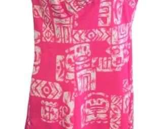 Vintage Pink Print Dress 