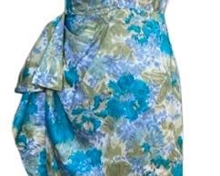 1950s Silk Wiggle Dress 