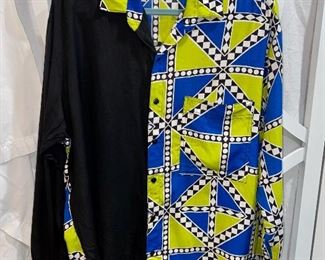 Amazing Vtg Cotton Print Shirt 