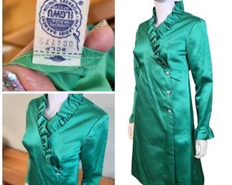 Vintage Green Cocktail Dress 