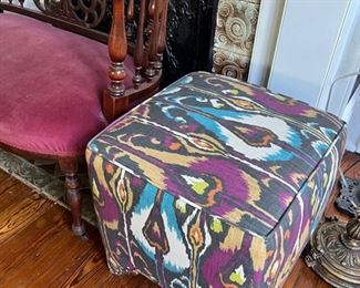 ikat pouf/ottoman
