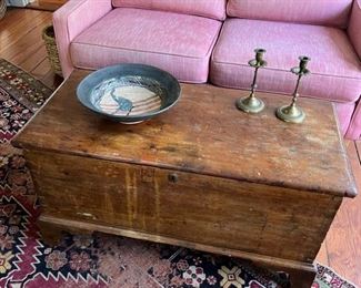 rustic trunk/coffee table