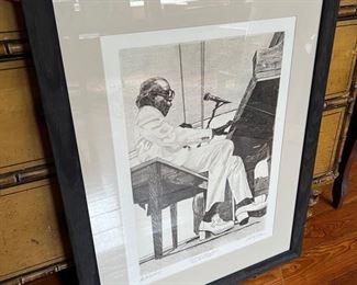 large signed artist's proof of prof longhair
