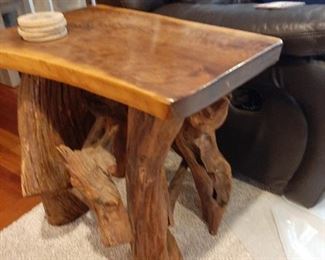 Log end tables