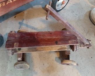 This primitive toy can be a ride on or a wagon
