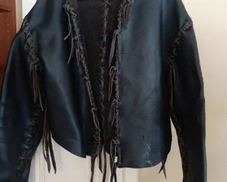 This is a hand made buffalo coat