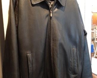 Man's leather coat
