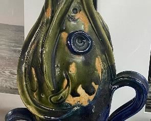 Art Pottery Fish Bottle
