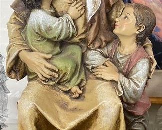 Large Jesus and Children Statue