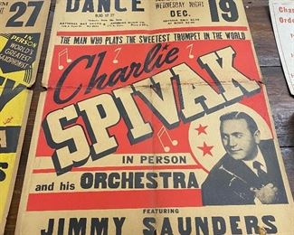Old Charlie Spivak Poster (Charlotte Armory)