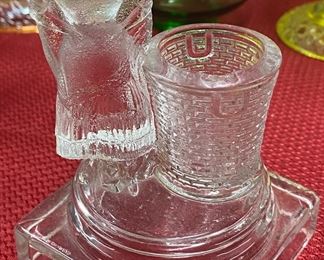 Figural Glass Toothpick Holder