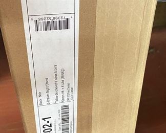 Black Nightstand in Box