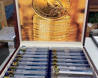 Uncirculated Cased Set of U.S. Presidential Coins