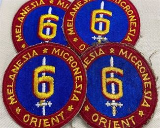 WW2 6th Marine Division Patches