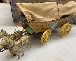 Tin Conestoga Wagon Toy