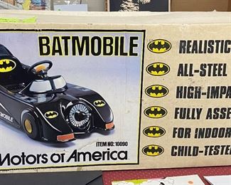 Mini -Motors of America Batmobile Pedal Car in Box