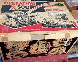Deluxe Reading Operation X-500 Space Playset with Box 