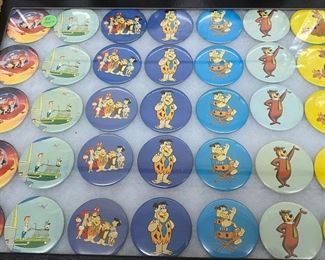 35 Cartoon Pinback Buttons (Flintstones, Yogi Bear, Scooby Doo)  