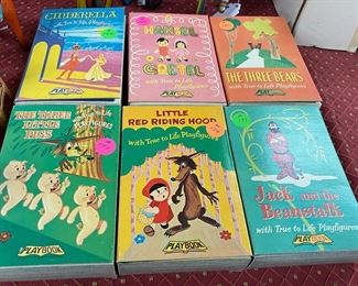 1958 Playbooks with Playfigures (Unopened/Cinderella, Hansel and Gretel, The Three Bears, The Three Little Pigs, Little Red Riding Hood, Jack and the Beanstalk)