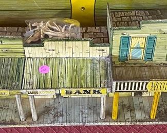 Dodge City Tin Building with Five Figures