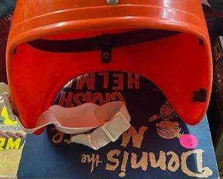 Rare Ideal Dennis the Menace Crash Helmet Mint with Box 