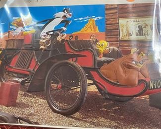 Warner Brothers Embossed Posters