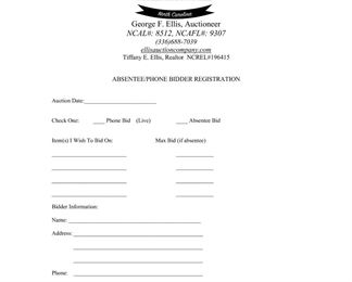 AbsenteePhone Bidder Form