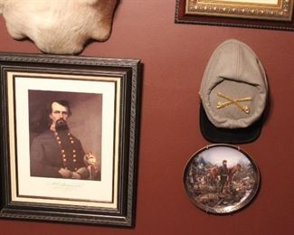 FRAMED PRINT OF NATHAN B. FORREST 8"X10"