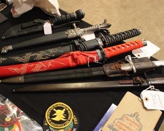 KNIVES, SWORDS AND BAYONETS