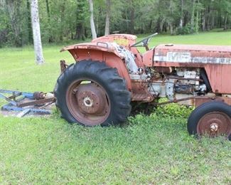 MASSEY FERGUSON TRACTOR WITH BUSH HOG