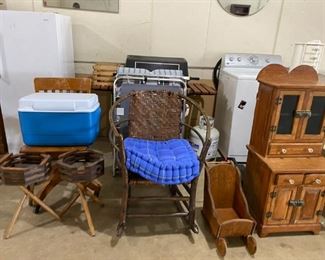 washer, grill, nice furniture