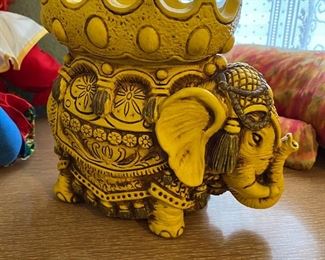 Asian elephant figurine