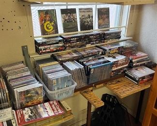 VHS, DVD, Tapes, books, magazines, all kinds of media