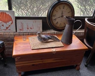 cedar chest and accessories