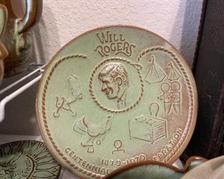 Frankoma Will Rogers Centennial plate