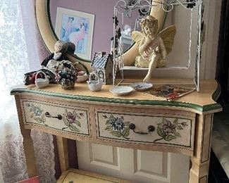 dressing table with mirror