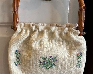 bamboo handle handbag