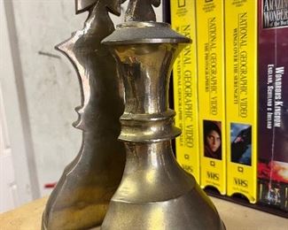 brass bookends