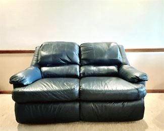 LANE LEATHER RECLINING LOVE SEAT