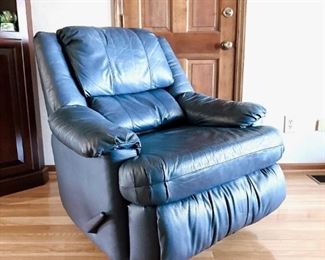 LANE NAVY SWIVEL RECLINER