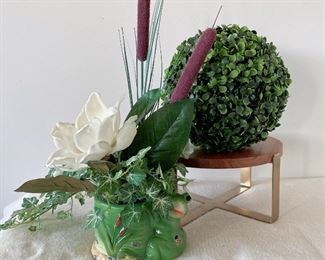 Faux Boxwood Orb